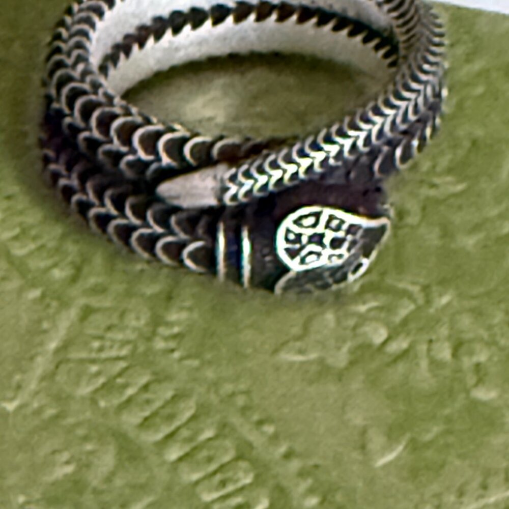GUCCI Silver 925 Snake Ring 577294 J8400 - Picture 3 of 15